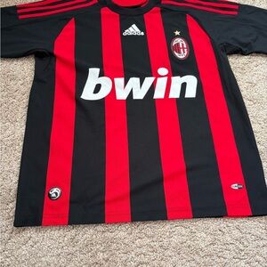 Adidas Red and Black Sports Jersey